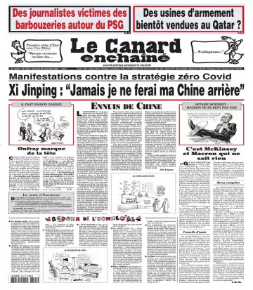 Le Canard Enchaîné N°5325 Du 30 Novembre 2022