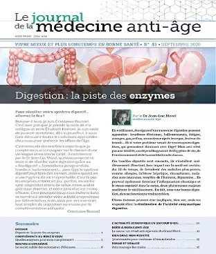 Le Journal De La Médecine Anti-Âge N°45 – Septembre 2020